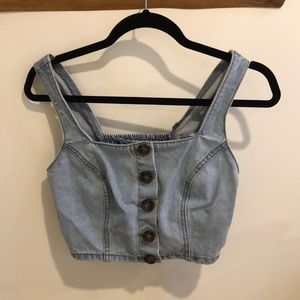 Jean Crop Top